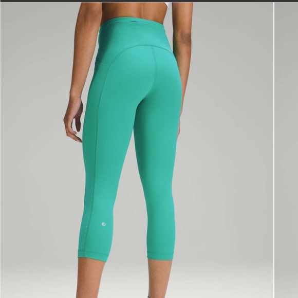 lululemon athletica Pants - $118 Lululemon Swift Speed HR Crop 21” Green Running Leggings Gym Sz 0 NWT*M16